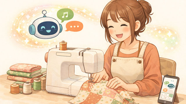 裁縫とAIアプリの調和
