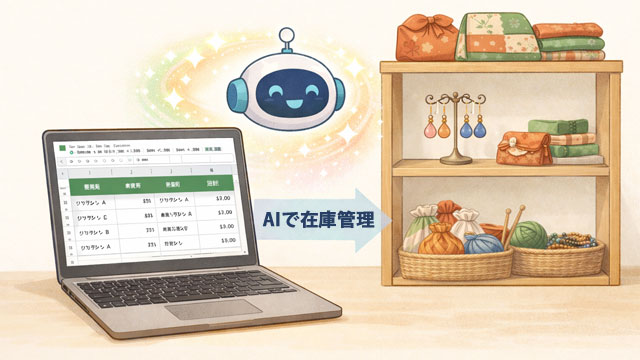 AIと手作りの作業スペース