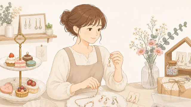 ハンドメイド作家が自分の作品に自信を持って価格をつけている女性